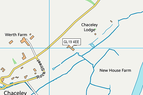 GL19 4EE map - OS VectorMap District (Ordnance Survey)