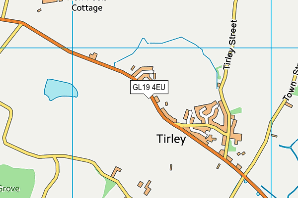 GL19 4EU map - OS VectorMap District (Ordnance Survey)