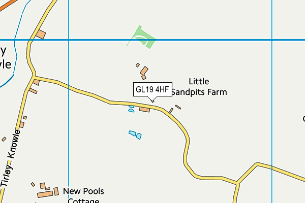 GL19 4HF map - OS VectorMap District (Ordnance Survey)