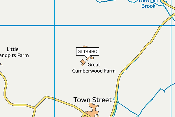 GL19 4HQ map - OS VectorMap District (Ordnance Survey)