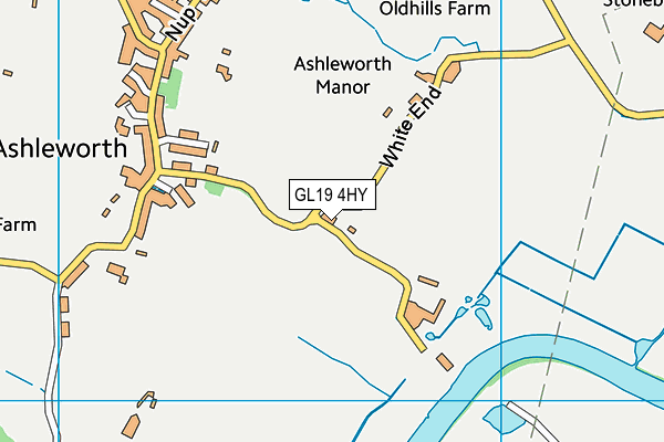 GL19 4HY map - OS VectorMap District (Ordnance Survey)