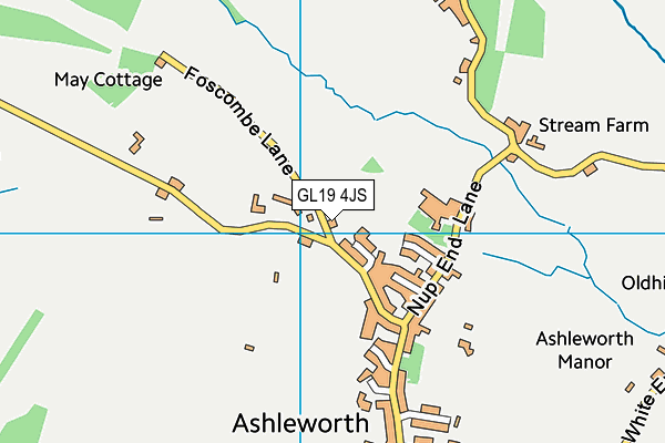 GL19 4JS map - OS VectorMap District (Ordnance Survey)