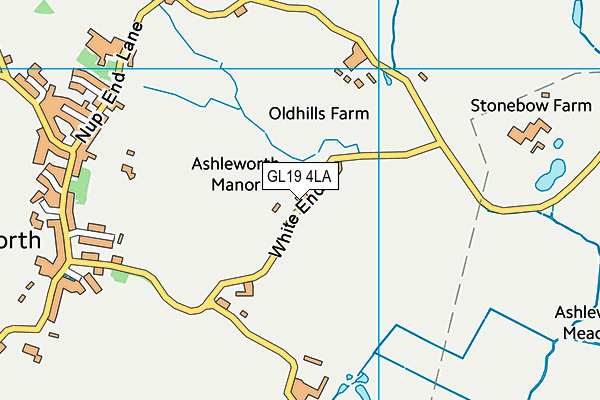 GL19 4LA map - OS VectorMap District (Ordnance Survey)