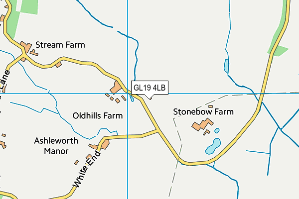 GL19 4LB map - OS VectorMap District (Ordnance Survey)