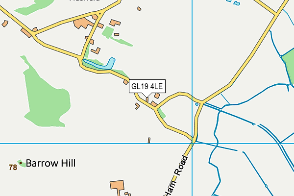 GL19 4LE map - OS VectorMap District (Ordnance Survey)