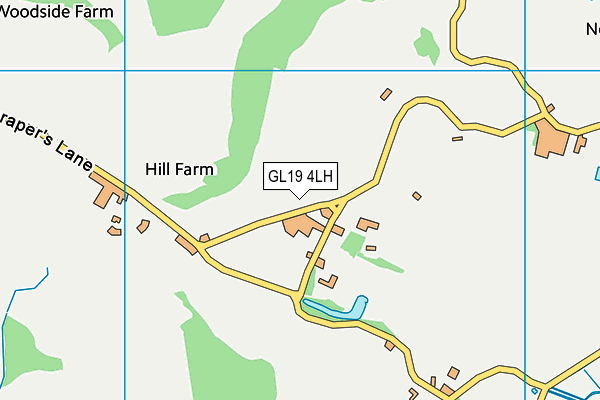 GL19 4LH map - OS VectorMap District (Ordnance Survey)