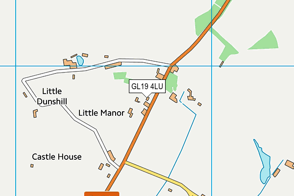GL19 4LU map - OS VectorMap District (Ordnance Survey)