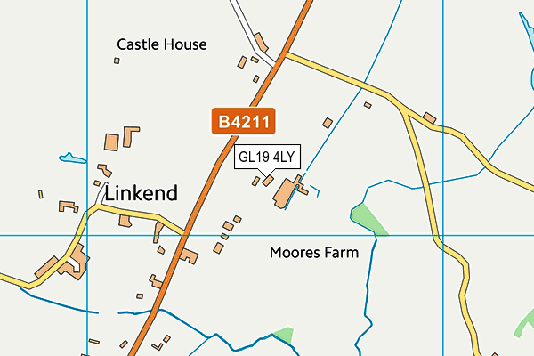 GL19 4LY map - OS VectorMap District (Ordnance Survey)