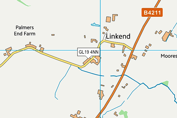 GL19 4NN map - OS VectorMap District (Ordnance Survey)