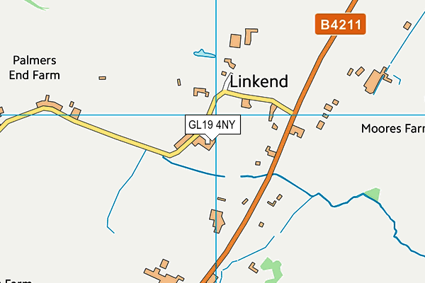 GL19 4NY map - OS VectorMap District (Ordnance Survey)