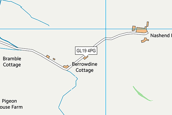 GL19 4PG map - OS VectorMap District (Ordnance Survey)