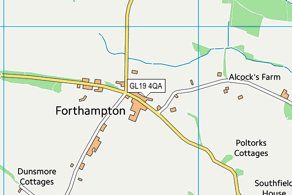 GL19 4QA map - OS VectorMap District (Ordnance Survey)