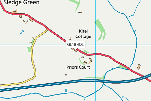 GL19 4QL map - OS VectorMap District (Ordnance Survey)