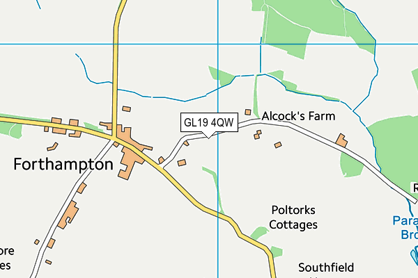 GL19 4QW map - OS VectorMap District (Ordnance Survey)