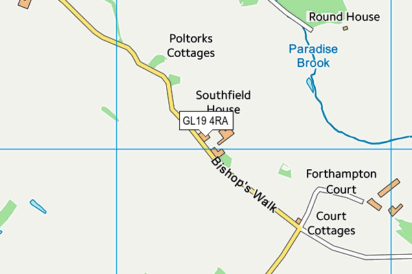 GL19 4RA map - OS VectorMap District (Ordnance Survey)