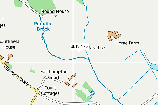 GL19 4RB map - OS VectorMap District (Ordnance Survey)