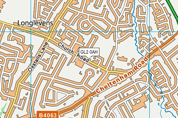 GL2 0AH map - OS VectorMap District (Ordnance Survey)