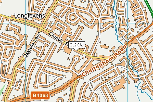 GL2 0AJ map - OS VectorMap District (Ordnance Survey)