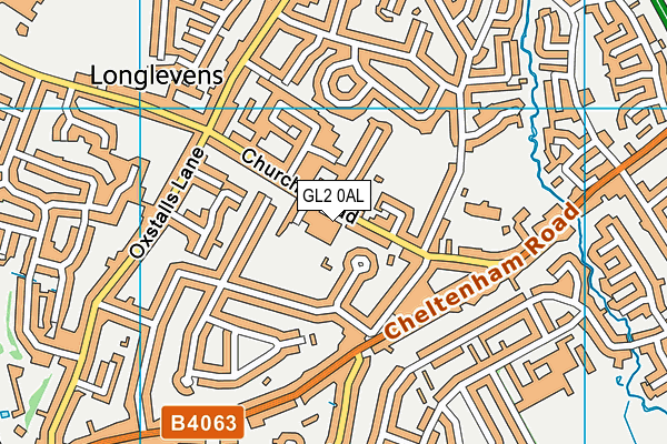 GL2 0AL map - OS VectorMap District (Ordnance Survey)
