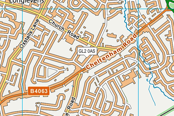 GL2 0AS map - OS VectorMap District (Ordnance Survey)