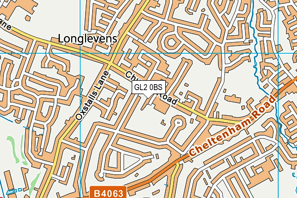 GL2 0BS map - OS VectorMap District (Ordnance Survey)
