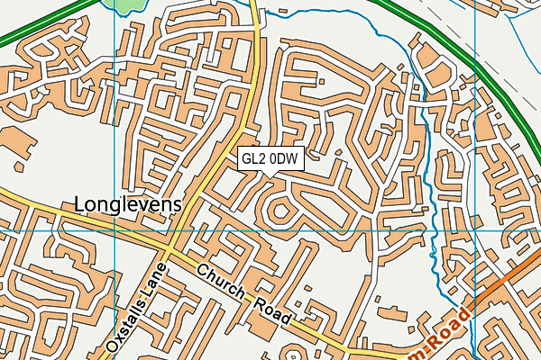 GL2 0DW map - OS VectorMap District (Ordnance Survey)