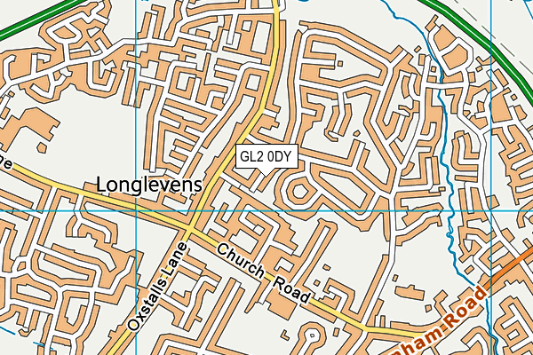 GL2 0DY map - OS VectorMap District (Ordnance Survey)
