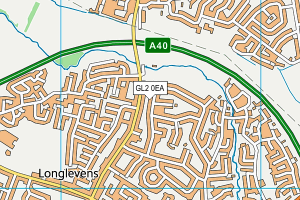 GL2 0EA map - OS VectorMap District (Ordnance Survey)