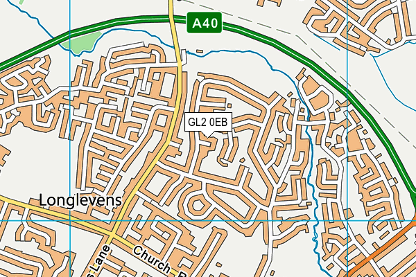 GL2 0EB map - OS VectorMap District (Ordnance Survey)