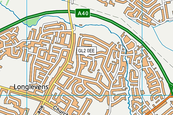 GL2 0EE map - OS VectorMap District (Ordnance Survey)