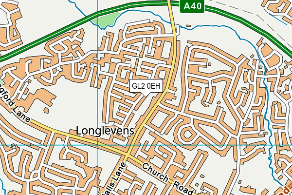 GL2 0EH map - OS VectorMap District (Ordnance Survey)