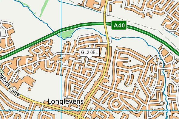 GL2 0EL map - OS VectorMap District (Ordnance Survey)