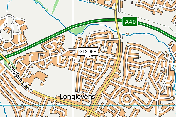 GL2 0EP map - OS VectorMap District (Ordnance Survey)