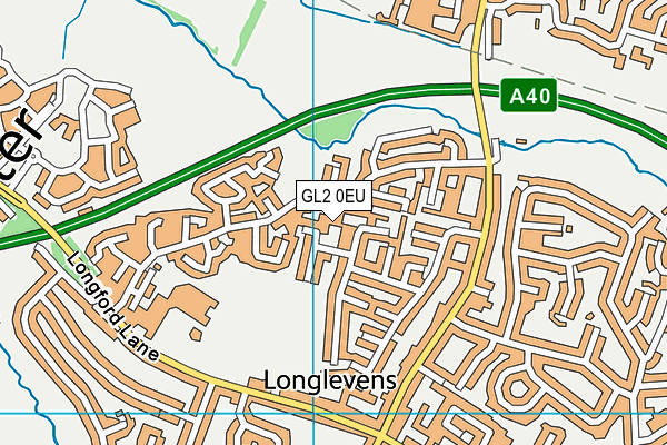 GL2 0EU map - OS VectorMap District (Ordnance Survey)