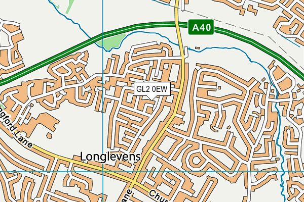 GL2 0EW map - OS VectorMap District (Ordnance Survey)