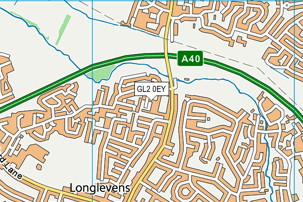 GL2 0EY map - OS VectorMap District (Ordnance Survey)