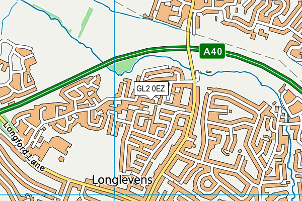 GL2 0EZ map - OS VectorMap District (Ordnance Survey)