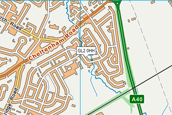 GL2 0HH map - OS VectorMap District (Ordnance Survey)