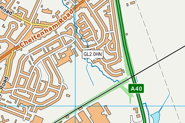 GL2 0HN map - OS VectorMap District (Ordnance Survey)