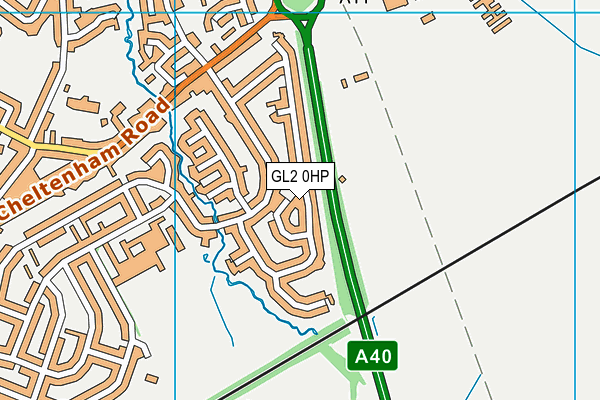 GL2 0HP map - OS VectorMap District (Ordnance Survey)