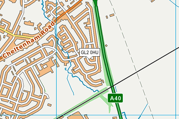 GL2 0HU map - OS VectorMap District (Ordnance Survey)