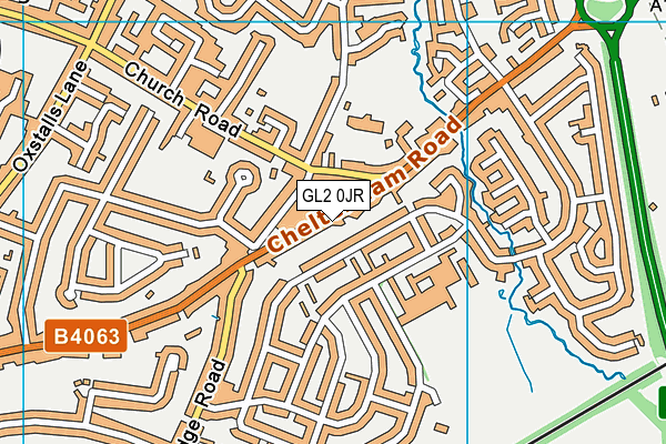 GL2 0JR map - OS VectorMap District (Ordnance Survey)