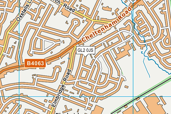 GL2 0JS map - OS VectorMap District (Ordnance Survey)