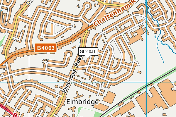 GL2 0JT map - OS VectorMap District (Ordnance Survey)