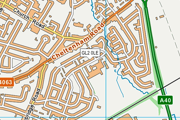 GL2 0LE map - OS VectorMap District (Ordnance Survey)
