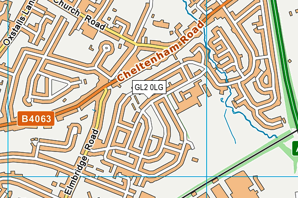 GL2 0LG map - OS VectorMap District (Ordnance Survey)