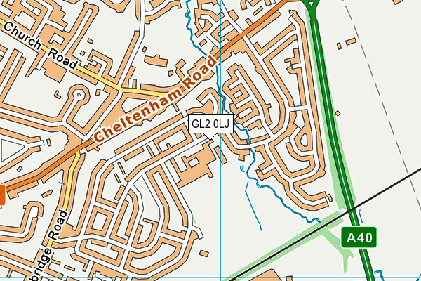 GL2 0LJ map - OS VectorMap District (Ordnance Survey)