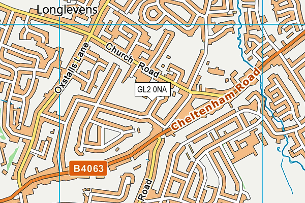 GL2 0NA map - OS VectorMap District (Ordnance Survey)