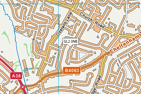 GL2 0NB map - OS VectorMap District (Ordnance Survey)