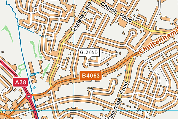 GL2 0ND map - OS VectorMap District (Ordnance Survey)